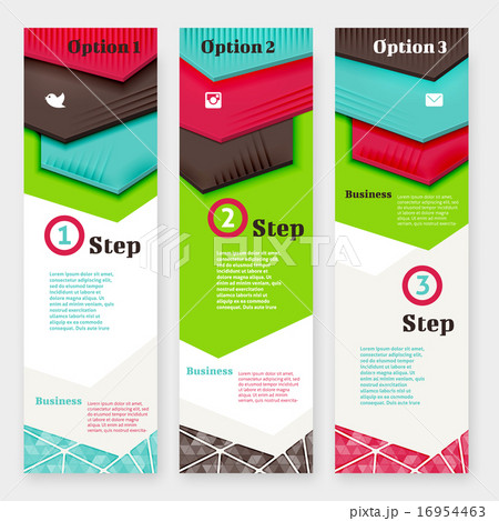 set of banner design templateのイラスト素材 16954463 pixta