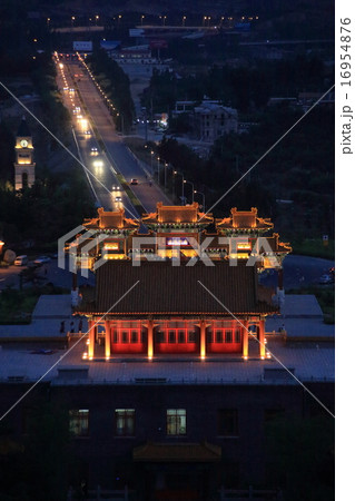 天津　天津盤山風景名勝地　夜景 16954876