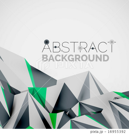 Geometric shapes in the air. Vector abstract background 16955392