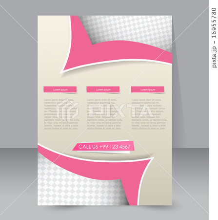 Flyer template. Business brochure. A4 poster. 16955780