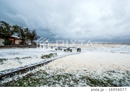 Annual spring storm and hurricane in Uruguay 16956077