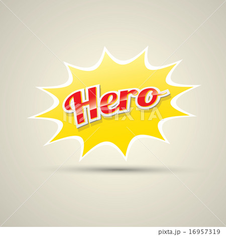 super hero label or sign. super hero label or sign. 16957319