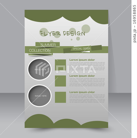 Flyer template. Business brochure. A4 poster. Flyer template. Business brochure. A4 poster. 16958865