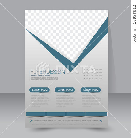Flyer template. Business brochure. A4 poster. 16958912