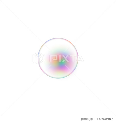 シャボン玉 アルファ付のイラスト素材