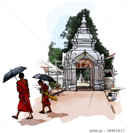 Buddhist Monks in Laos 16961617