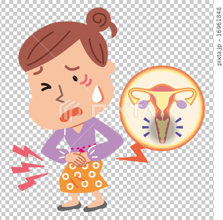 子宮頸の病気　女性　イラスト 16961848