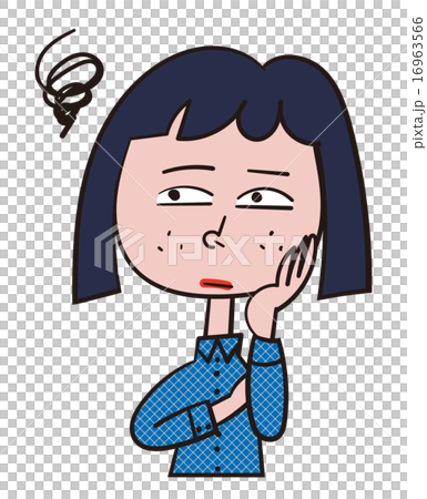 モヤモヤ　悩む　ストレス　心配 16963566