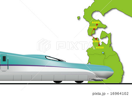 北海道新幹線のイラスト素材 16964102 Pixta