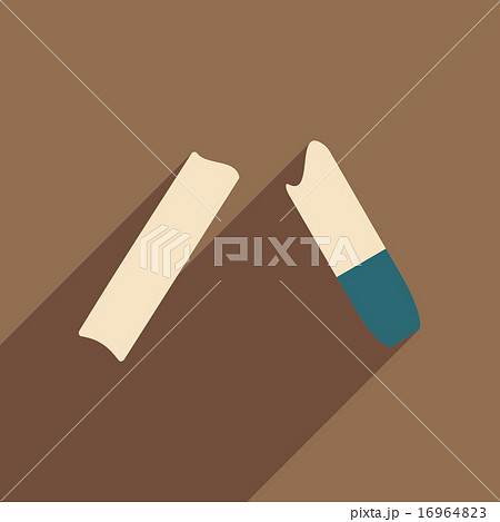 Flat with shadow icon and mobile application cigarettes Flat with shadow icon and mobile application cigarettes 16964823