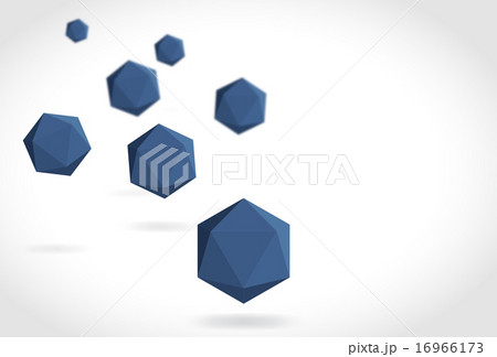 Polyhedrons blu 16966173