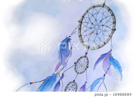 Watercolor dream catcher illustration Watercolor dream catcher illustration 16966684