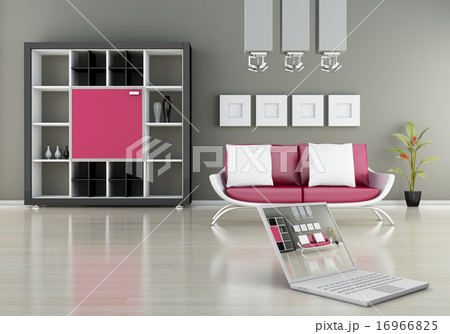 Sofa with bookshelf 16966825