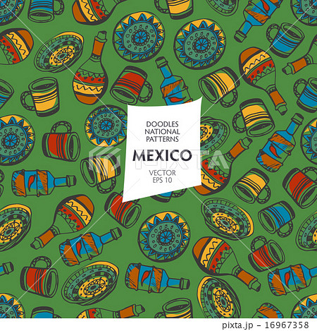Seamless pattern of tourist attractions Mexico Seamless pattern of tourist attractions Mexico 16967358