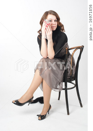 Pretty woman on chair Pretty woman on chair 16971856