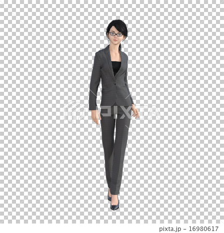 ビジネススーツの女性 perming3DCGイラスト素材 ビジネススーツの女性 perming3DCGイラスト素材 16980617