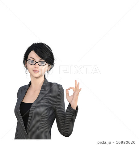 ビジネススーツの女性 perming3DCGイラスト素材 ビジネススーツの女性 perming3DCGイラスト素材 16980620