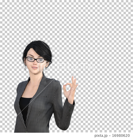 ビジネススーツの女性 perming3DCGイラスト素材 ビジネススーツの女性 perming3DCGイラスト素材 16980620