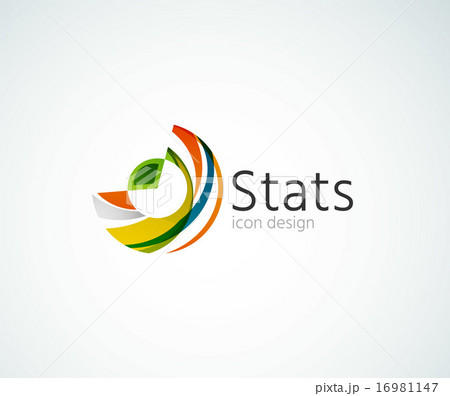 Statistics company logo design. Vector...のイラスト素材 [16981147] - PIXTA