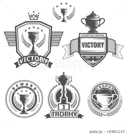 Vector winner logos 16981237