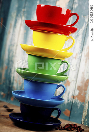 Colorful coffee cups 16982069