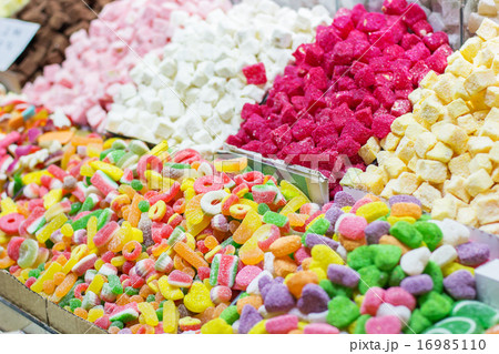 Turkish sweets colorful delight lokum in Grand Bazaar 16985110