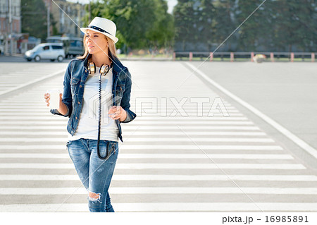 Walking on zebra. Walking on zebra. 16985891