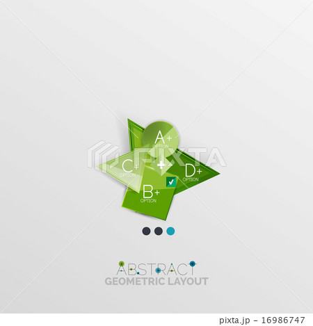 Modern abstract geometric info banner 16986747