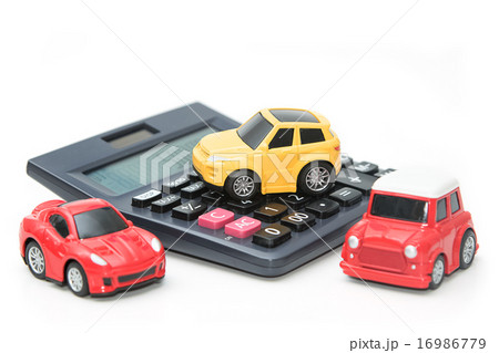 Toy car and calculator. 16986779