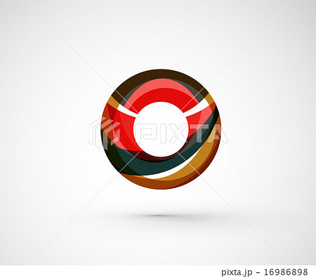 Abstract geometric company logo ring, circle Abstract geometric company logo ring, circle 16986898