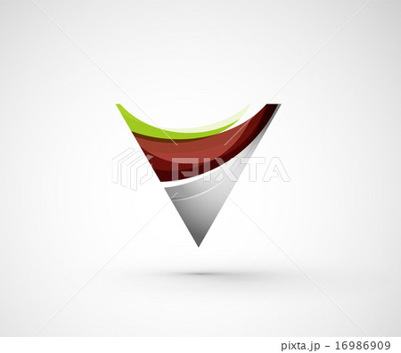 Abstract geometric company logo triangle, arrow Abstract geometric company logo triangle, arrow 16986909