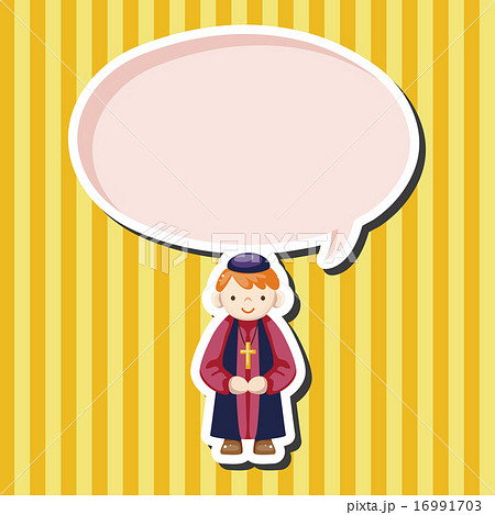 ベクトル 司祭 神父のイラスト素材