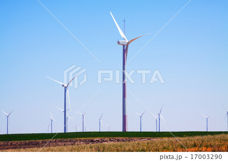 Wind Turbines at farmland 17003290