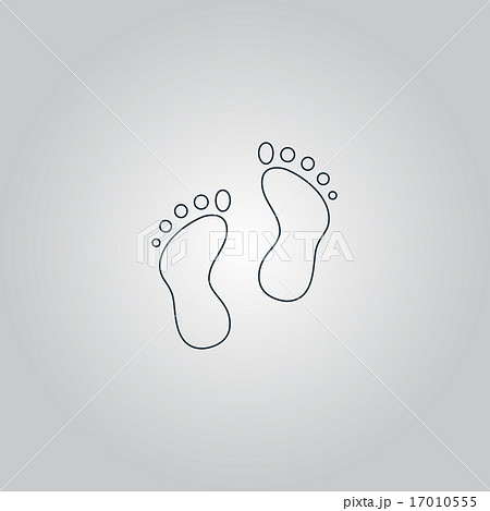 footprint - vector icon 17010555