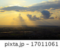 庄内平野に降り注ぐ夕日 17011061