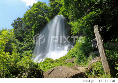 蓼科温泉郷にある豪快な夏の乙女滝 17011336