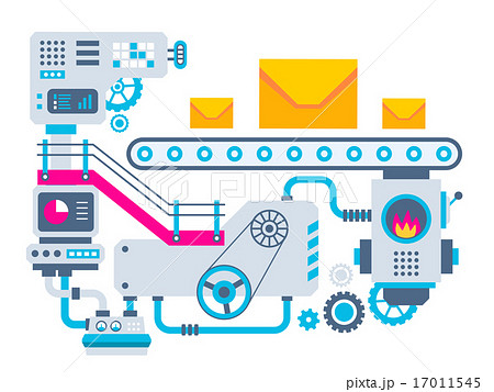 Vector industrial illustration of the mechanism 17011545