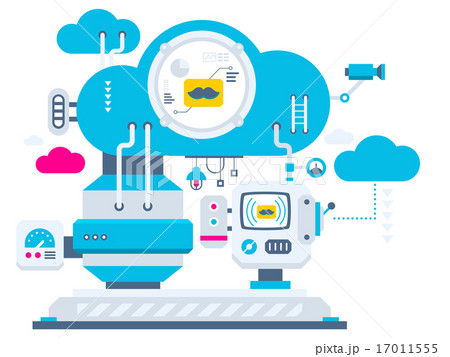Vector industrial illustration of the mechanism 17011555