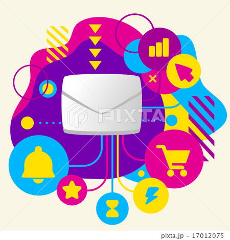 Envelope on abstract colorful spots 17012075