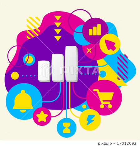 Rating on abstract colorful spots 17012092