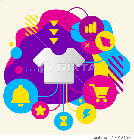 T shirt on abstract colorful spots 17012158