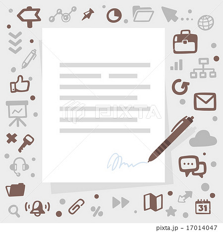 Bright vector illustration pen writes contact Bright vector illustration pen writes contact 17014047