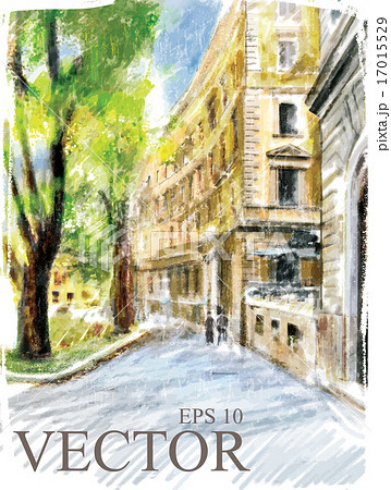 Illustration of city street. Illustration of city street. 17015529