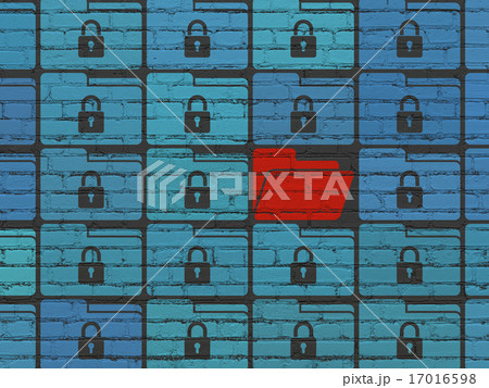 Safety concept: folder icon on wall background Safety concept: folder icon on wall background 17016598