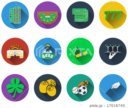 Set of gambling icons 17016740