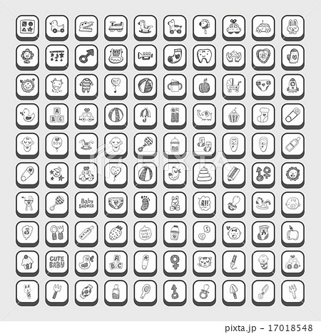 doodle baby icon doodle baby icon 17018548