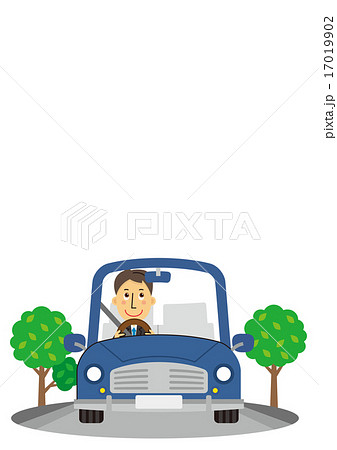 運転するビジネスマン【三頭身・シリーズ】 17019902