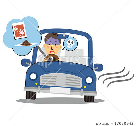 脱法ハーブと運転 三頭身 シリーズ のイラスト素材