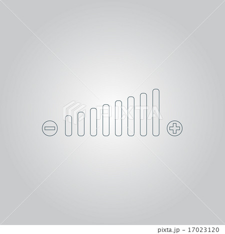 Volume adjustment symbol web icon. Volume adjustment symbol web icon. 17023120
