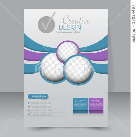 Flyer template. Business brochure. A4 poster. 17024497